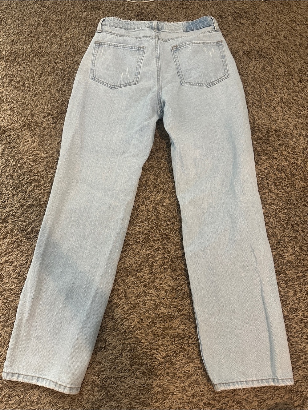 And now this Light Wash Ripped Straight-Leg W Jeans p - Picture 6 of 8